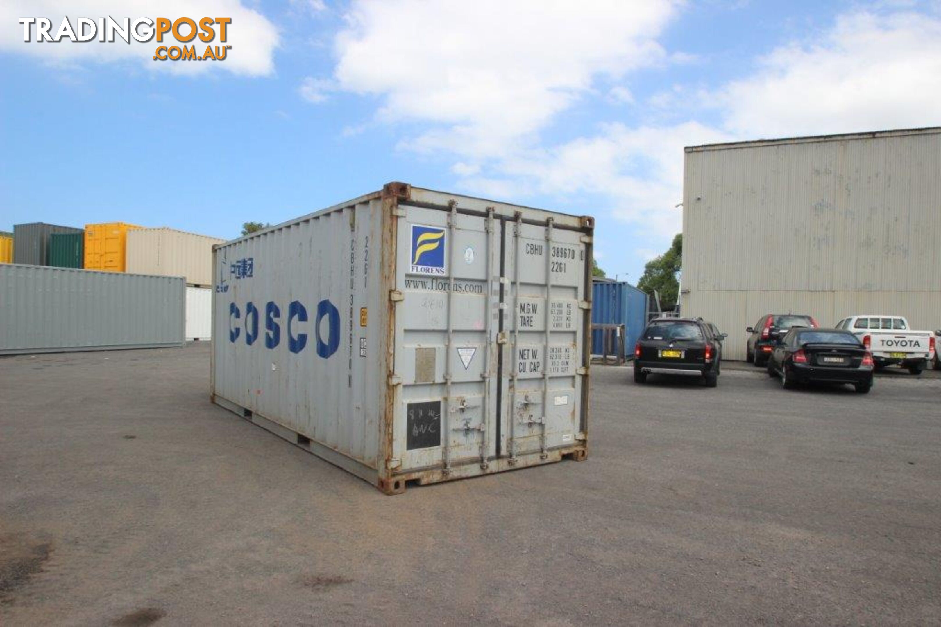 Used 20ft Shipping Containers Gympie - From $2900 + GST