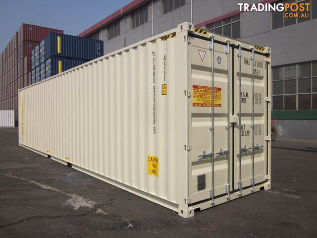 New 40ft High Cube Shipping Containers Port Augusta - From $7200 + GST