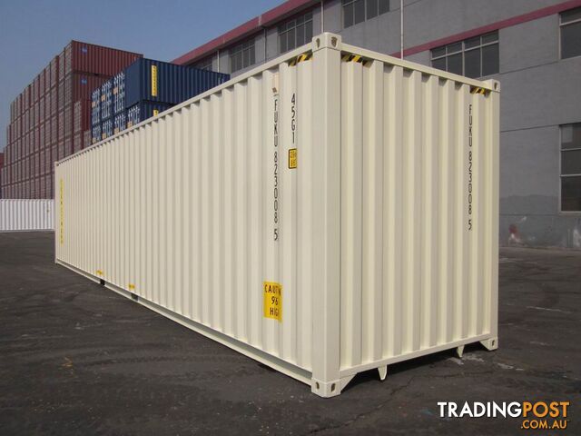 New 40ft High Cube Shipping Containers Gympie - From $7900 + GST
