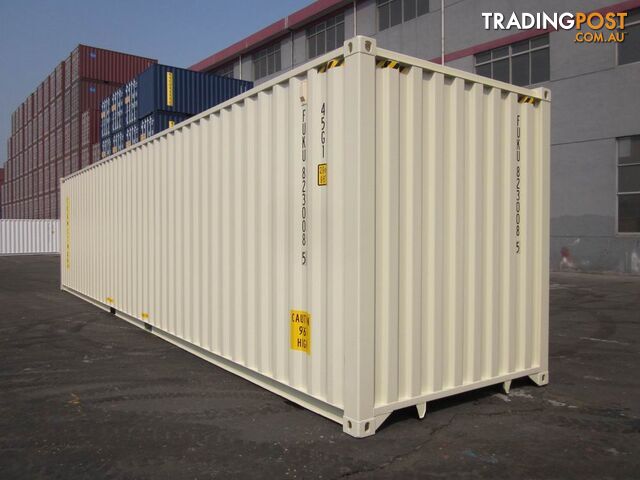 New 40ft High Cube Shipping Containers Sale - From $7100 + GST