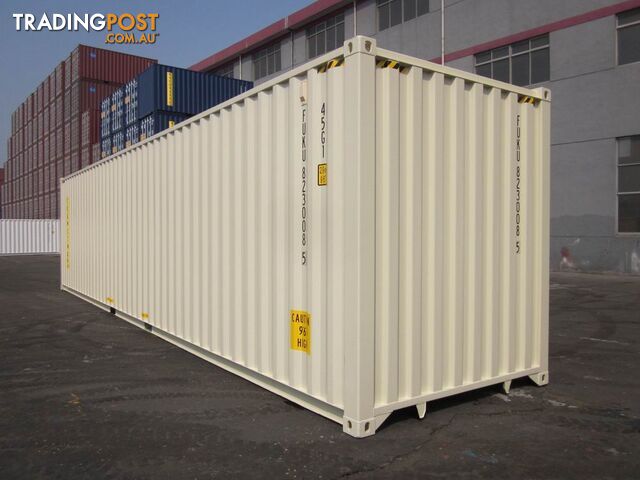 New 40ft High Cube Shipping Containers  - From $7200 + GST