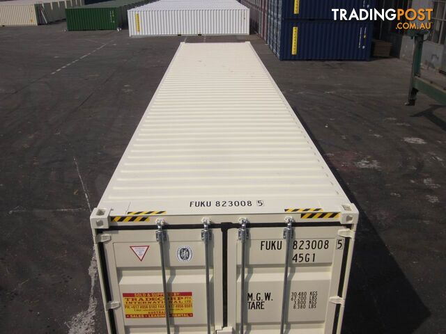 New 40ft High Cube Shipping Containers Gawler - From $7200 + GST