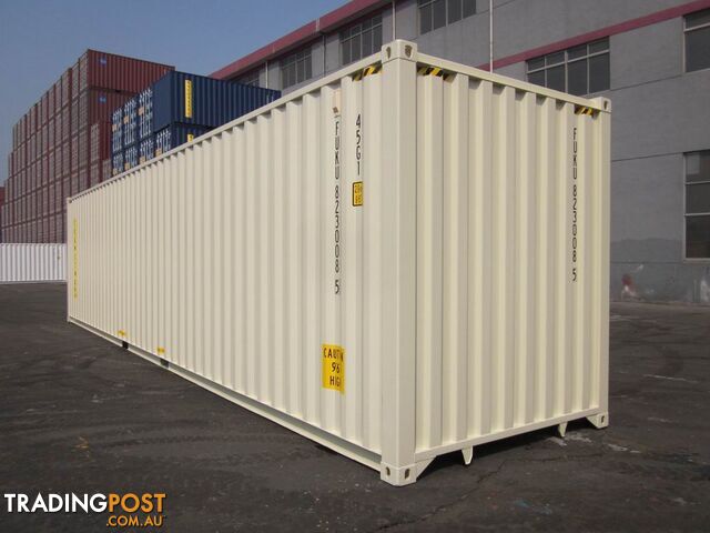 New 40ft High Cube Shipping Containers Bendigo - From $7100 + GST