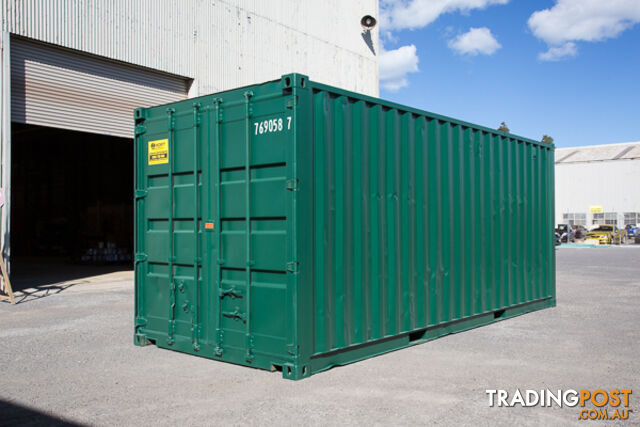 Refurbished Painted 20ft Shipping Containers Bundaberg - From $3900 + GST