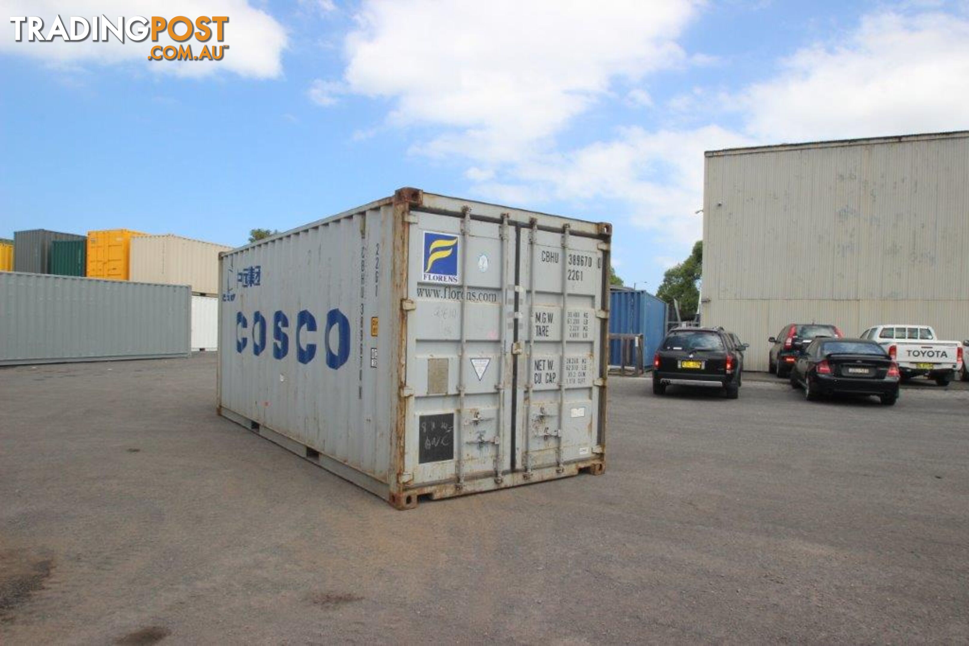 Used 20ft Shipping Containers Moe - From $2850 + GST