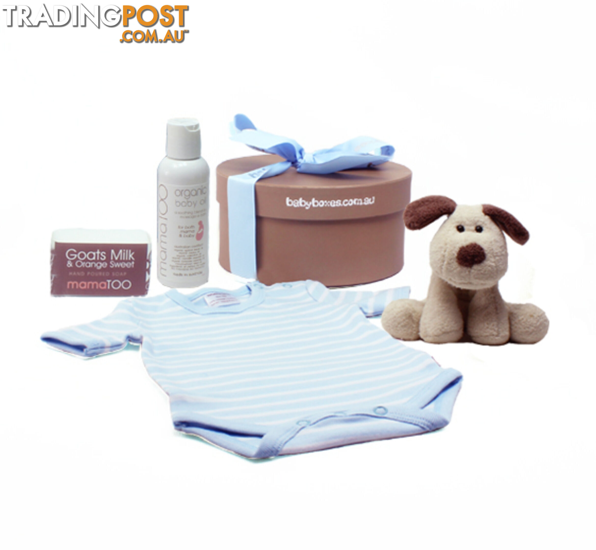 Blue Stripe Classic Babybox Gift