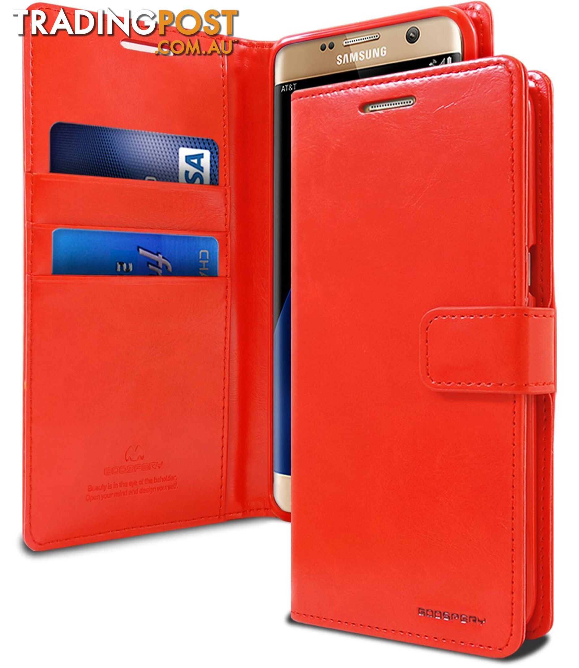 Goospery Mercury Blue Moon Diary for Samsung Galaxy S20 - Goospery - Red