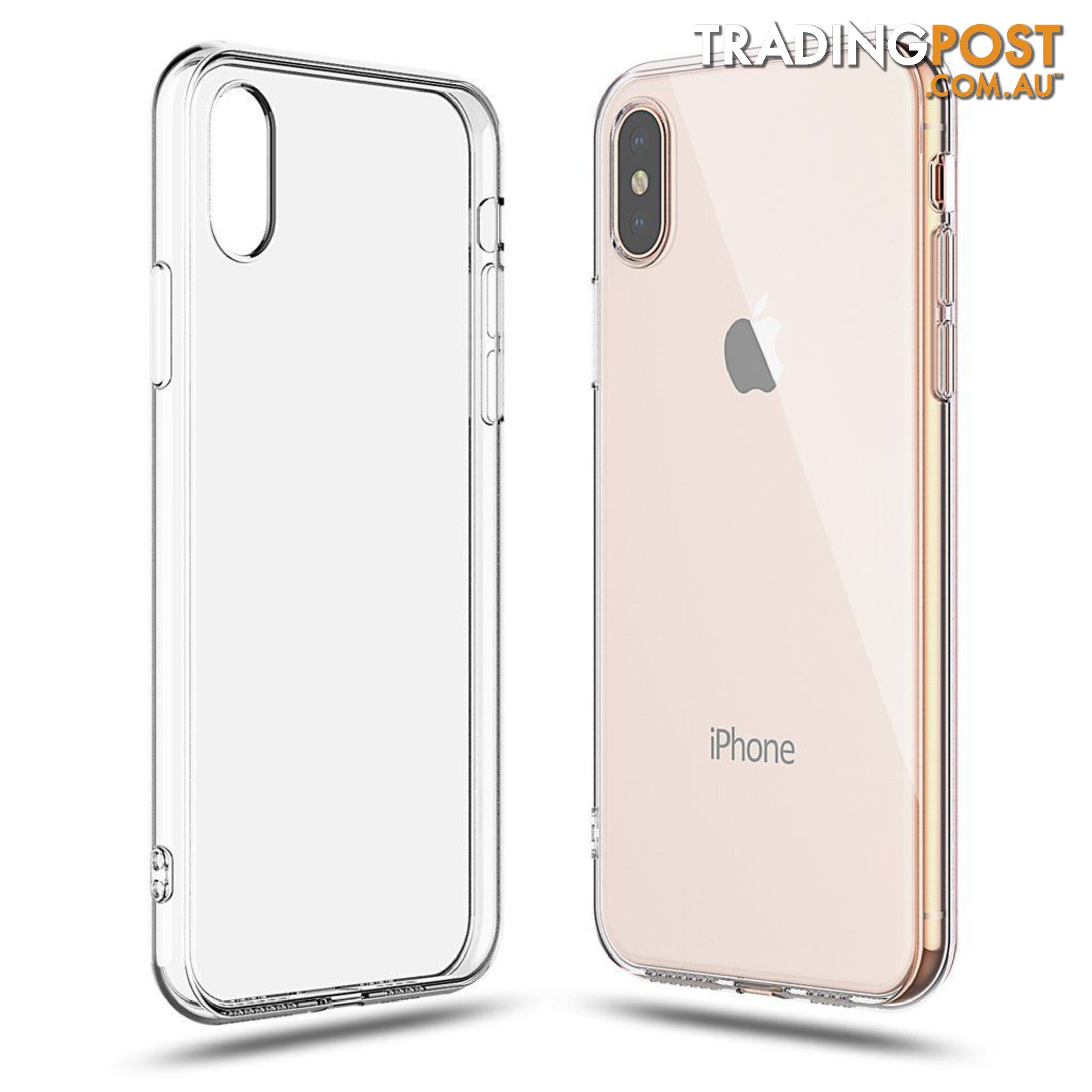 Soft Silicone Rubber Case - Clear for iPhone X/Xs - OZ