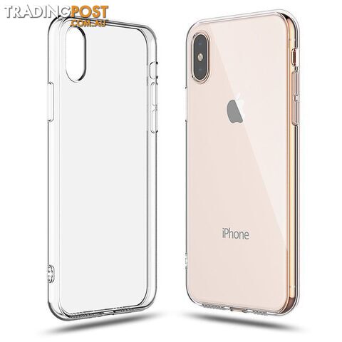 Soft Silicone Rubber Case - Clear for iPhone X/Xs - OZ