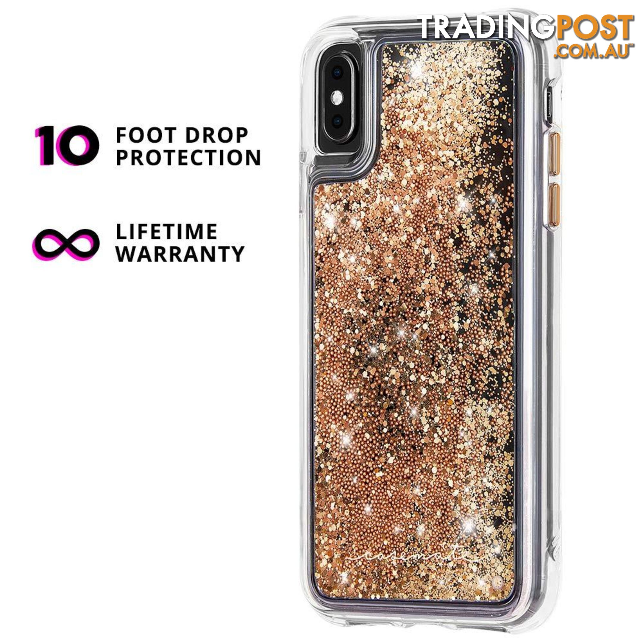 Case-Mate Waterfall Street Case For iPhone X/Xs - Case-Mate - Rose Gold - 846127179553