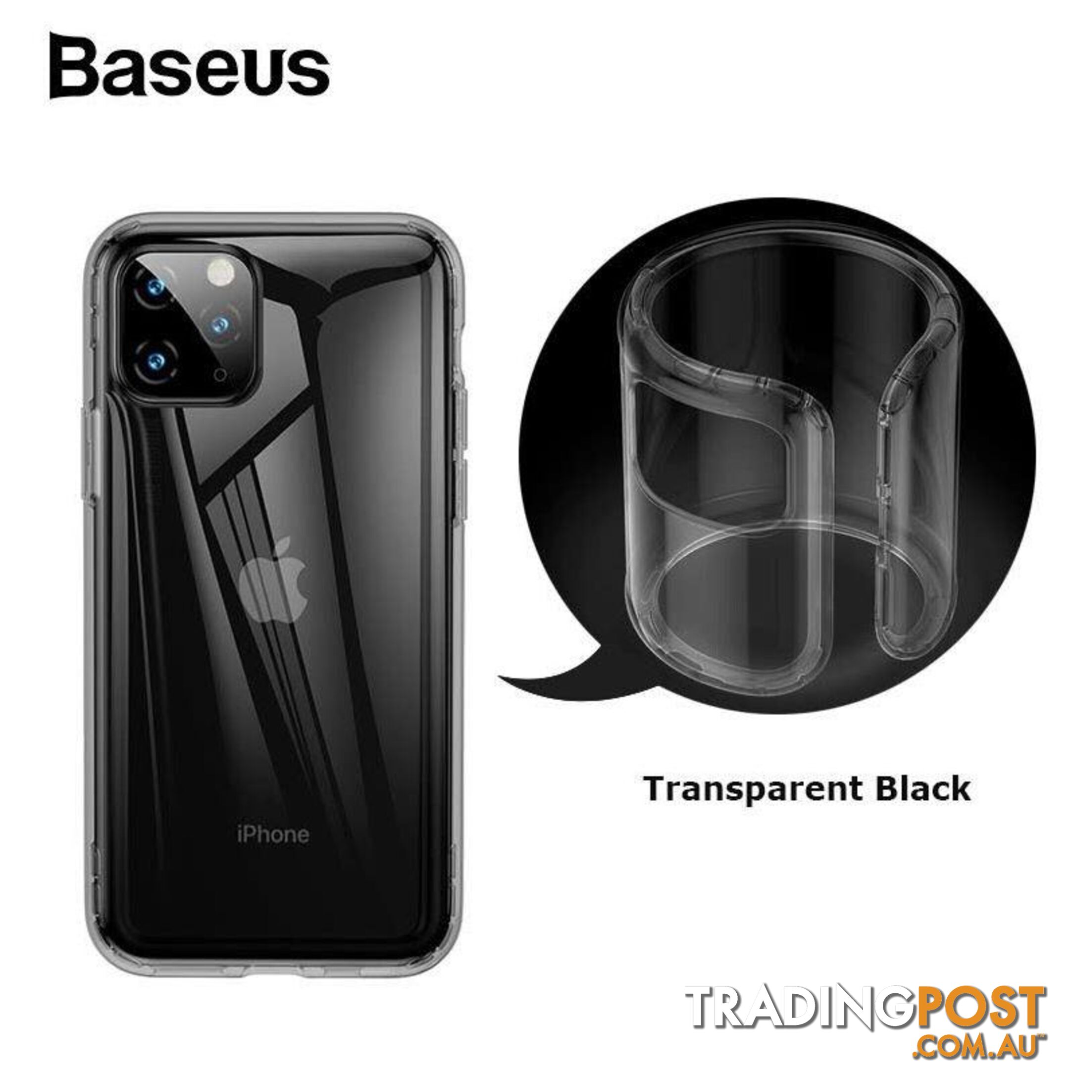 Baseus Safety Airbags Case For iPhone 11 - Baseus - Clear