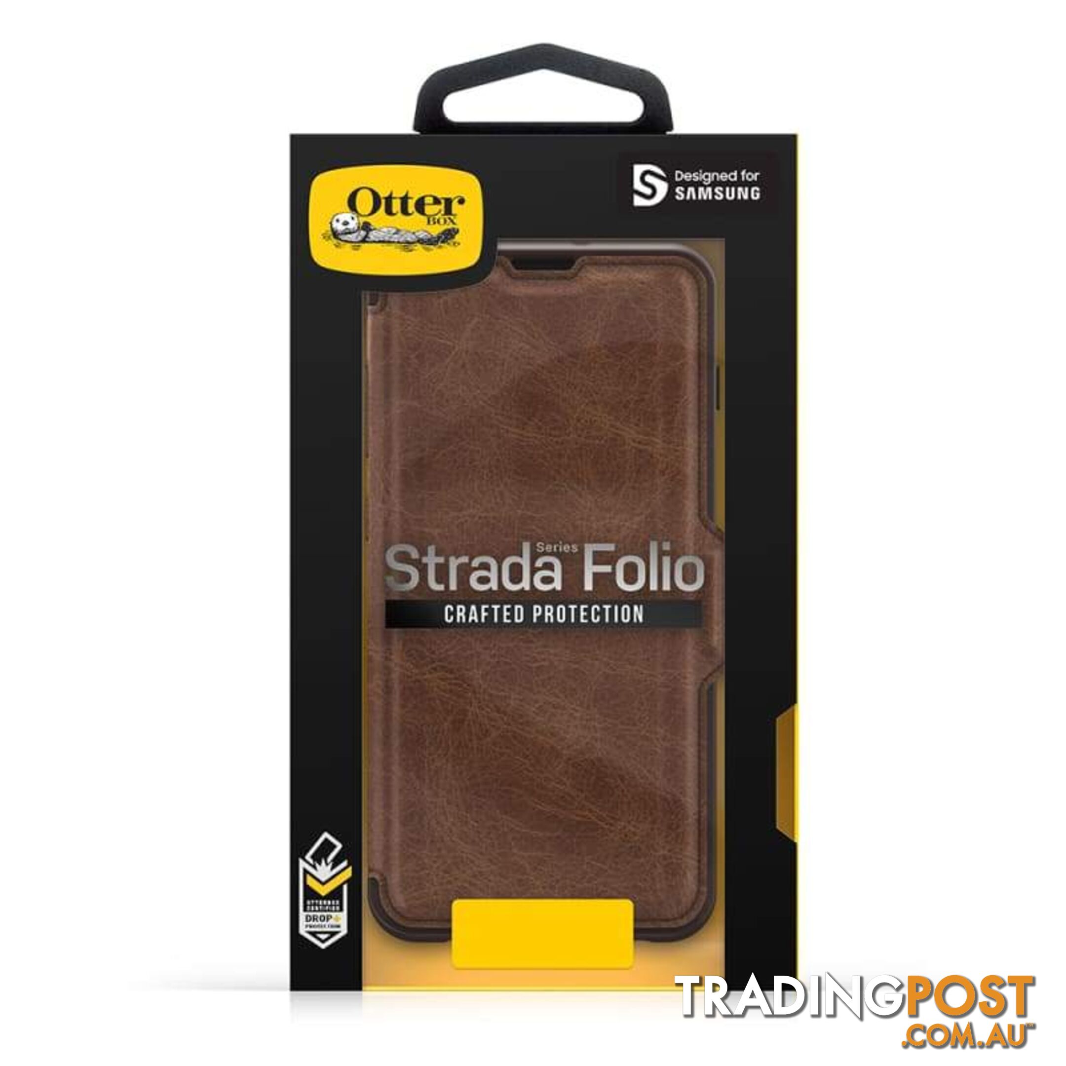 OtterBox Strada Folio Case For Samsung Galaxy S10+ - OtterBox - Espresso - 660543493679