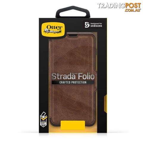 OtterBox Strada Folio Case For Samsung Galaxy S10+ - OtterBox - Espresso - 660543493679