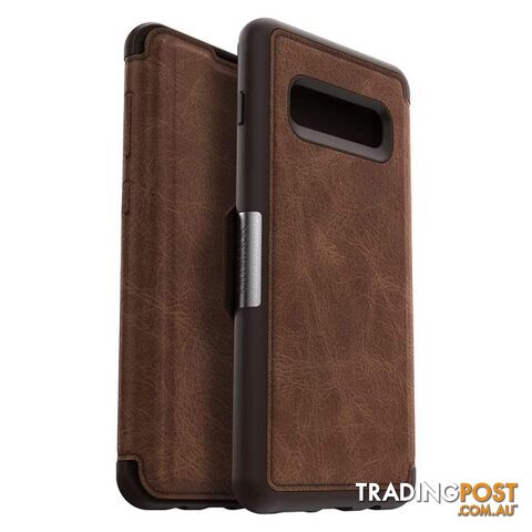 OtterBox Strada Folio Case For Samsung Galaxy S10+ - OtterBox - Espresso - 660543493679