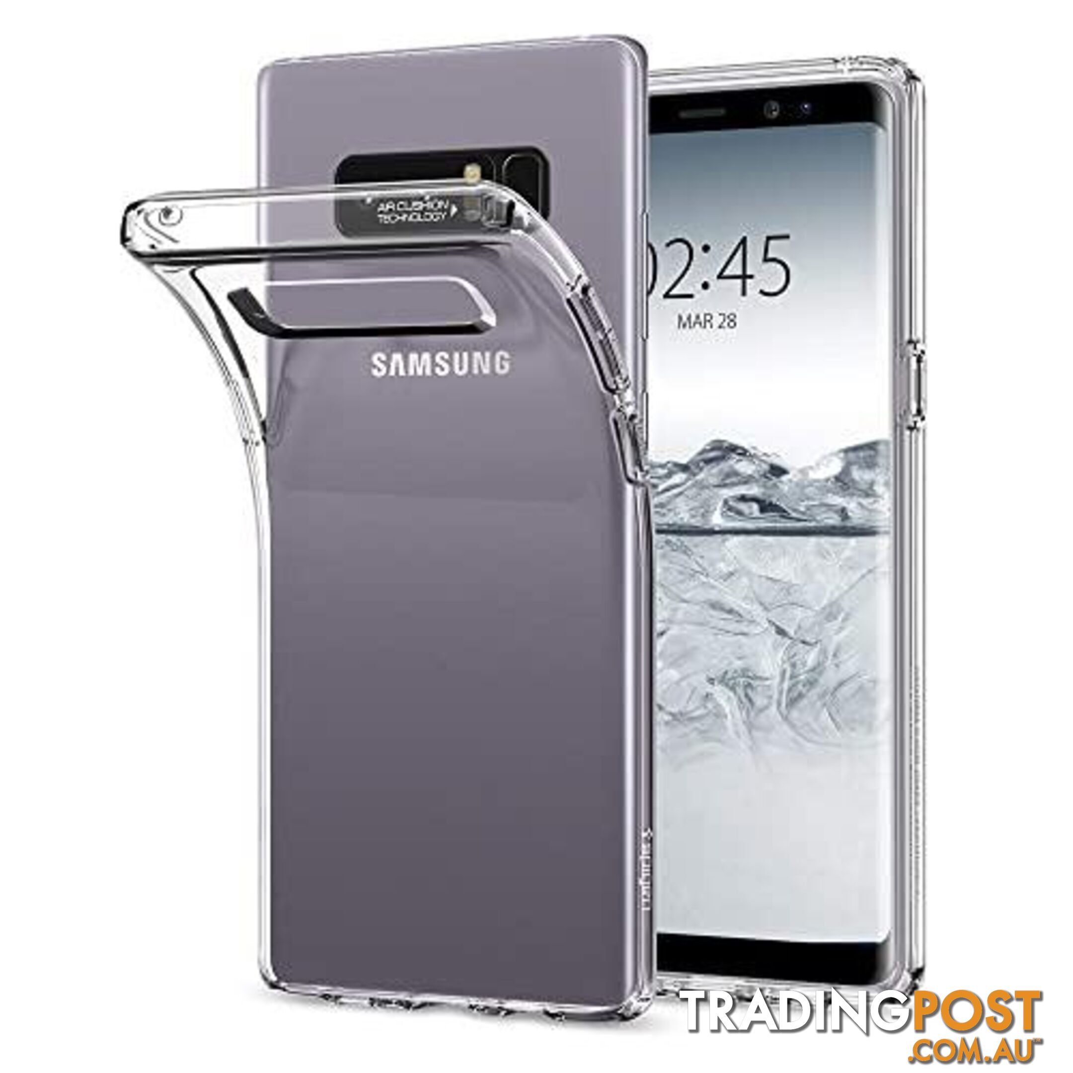 Soft Silicone Rubber Case - Clear for Samsung Galaxy Note 8 - OZ