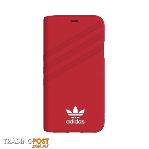 Adidas (Adidas) Clover Classic PU Leather Flip for iPhone X/Xs - Adidas - Red - 8718846047388