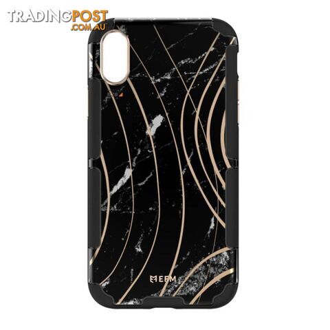 EFM Cayman InStyle D3O Case Armour For iPhone X/Xs - EFM - Black Marble -...