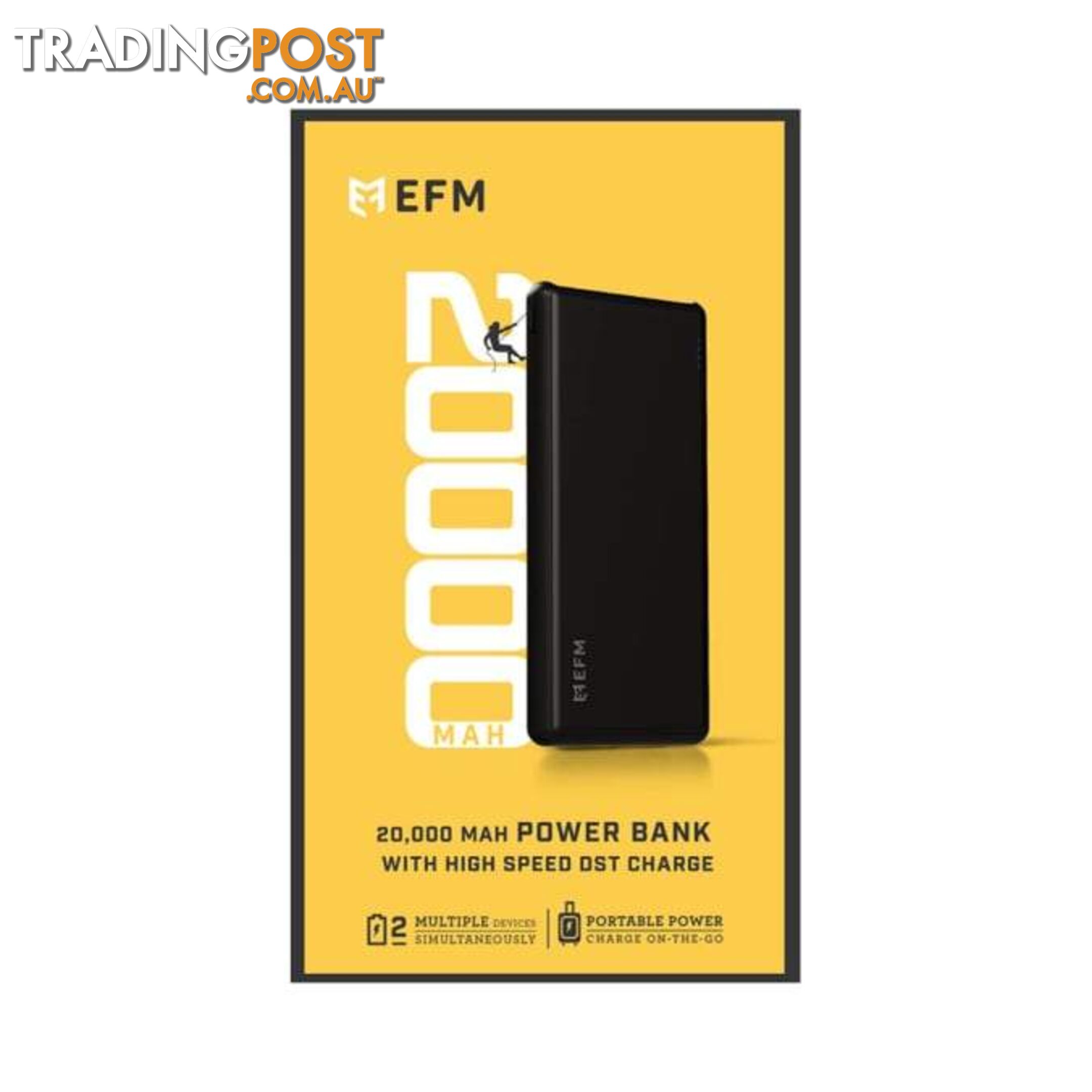 EFM 20000mAh Power Bank With Micro USB Cable - EFM - 9319655062617