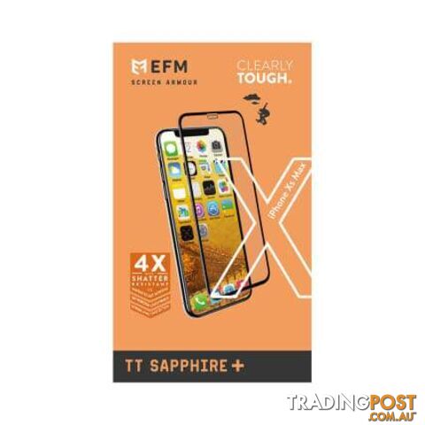 EFM TT Sapphire Screen Armour For iPhone Xs Max/11 Pro Max - EFM - Black - 9319655066035 - photo 4 of 4