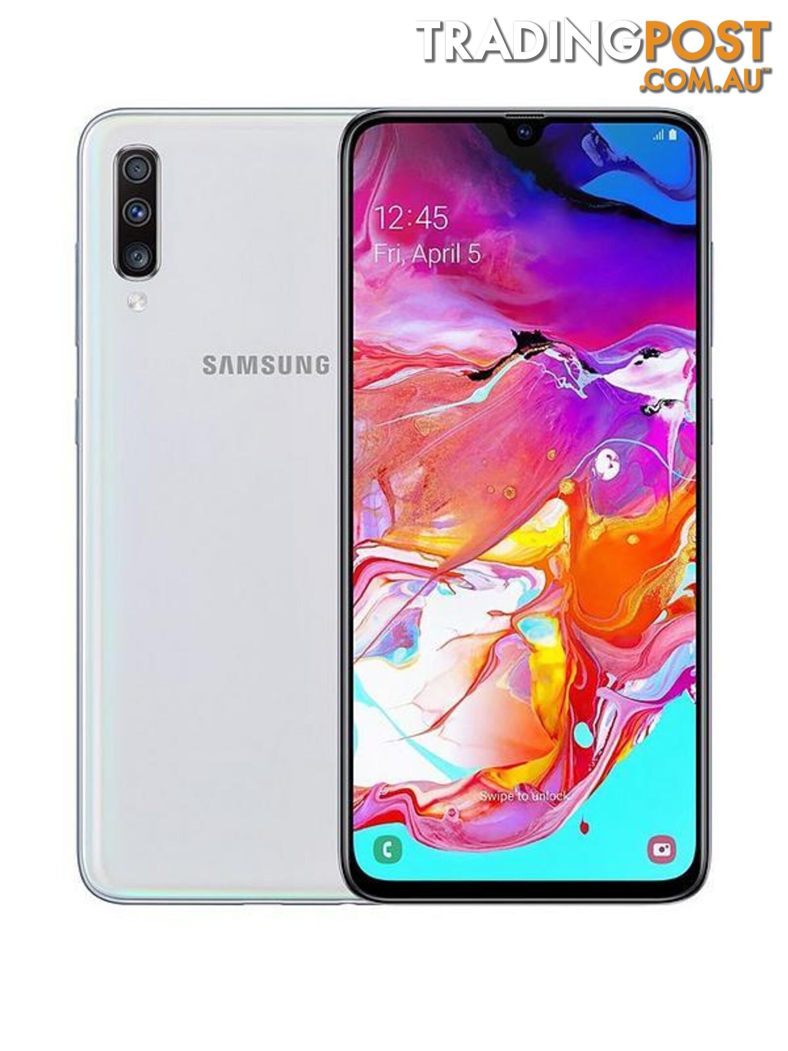 Samsung Galaxy A70 (6.7", 32MP, 4500mAh, 128GB/6GB) Brandnew - White