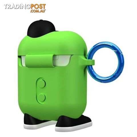 Case-Mate CreaturePod Air Pods Hook Ups Case and Neck Strap with Neck Strap - Chuck The Cool Guy Case (Green) - Case-Mate - 846127187039