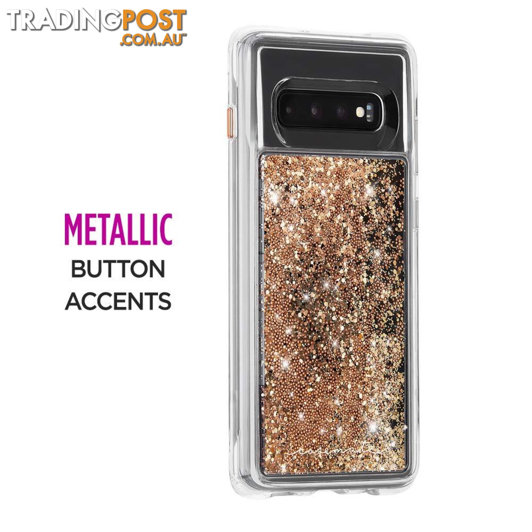 Case-Mate Waterfall Case For Samsung Galaxy S10+ - Case-Mate - Gold - 846127183468