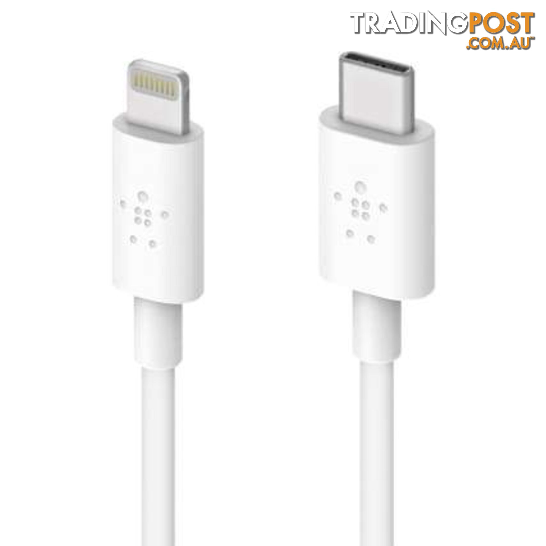 Belkin BOOSTCHARGE USB-C Cable With Lightning Connector - Belkin - White - 745883775439