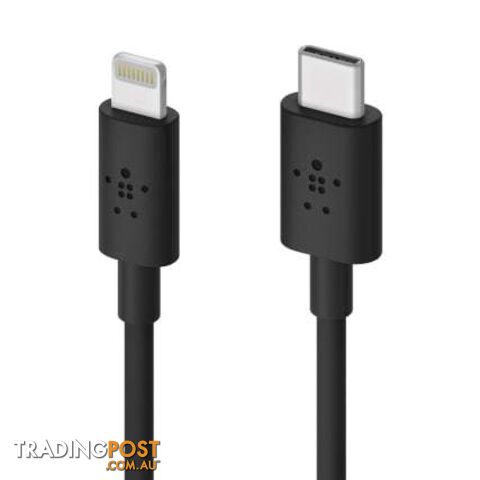 Belkin BOOSTCHARGE USB-C Cable With Lightning Connector - Belkin - White - 745883775439