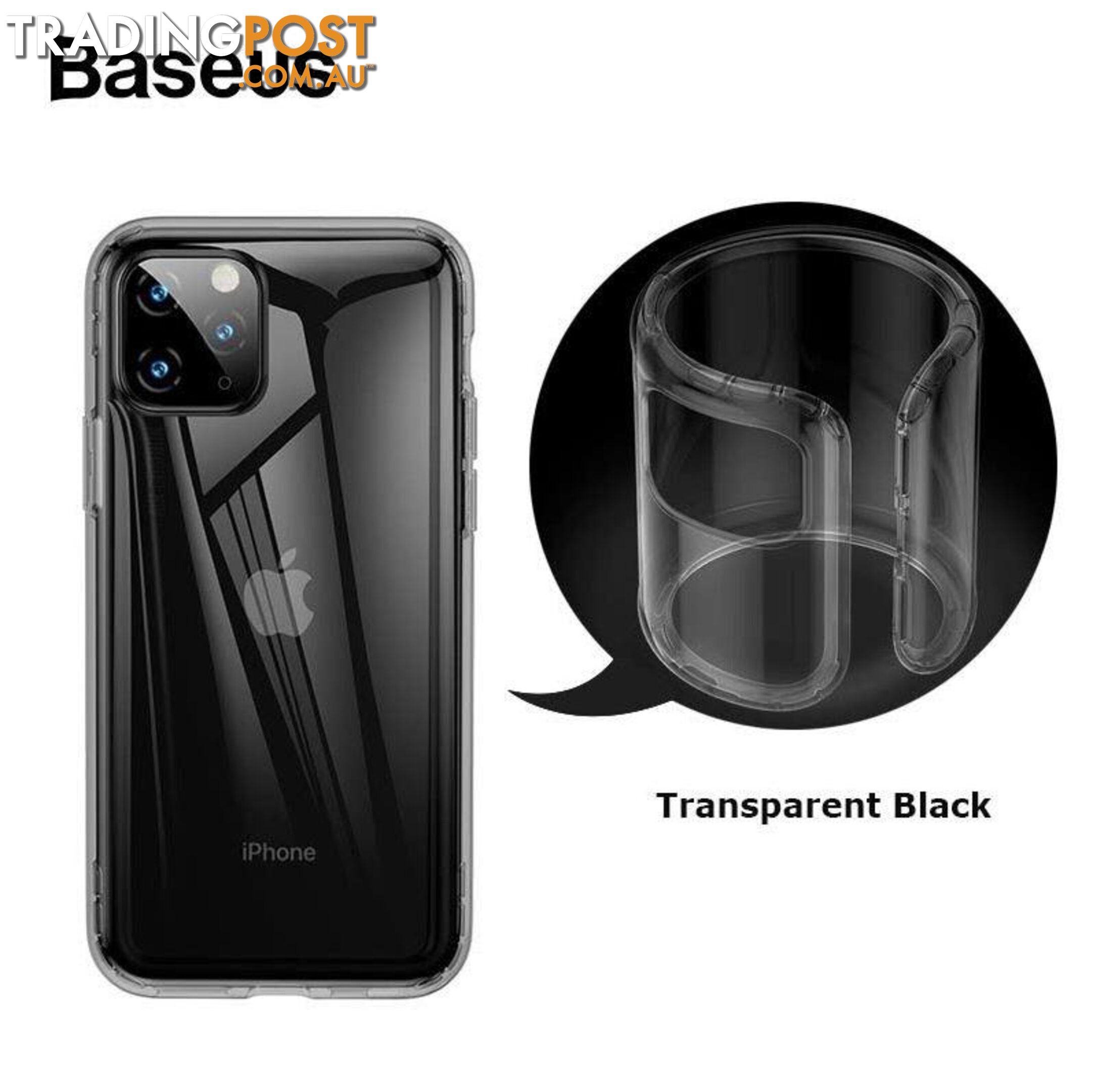 Baseus Safety Airbags Case For iPhone 11 Pro Max - Baseus - Clear