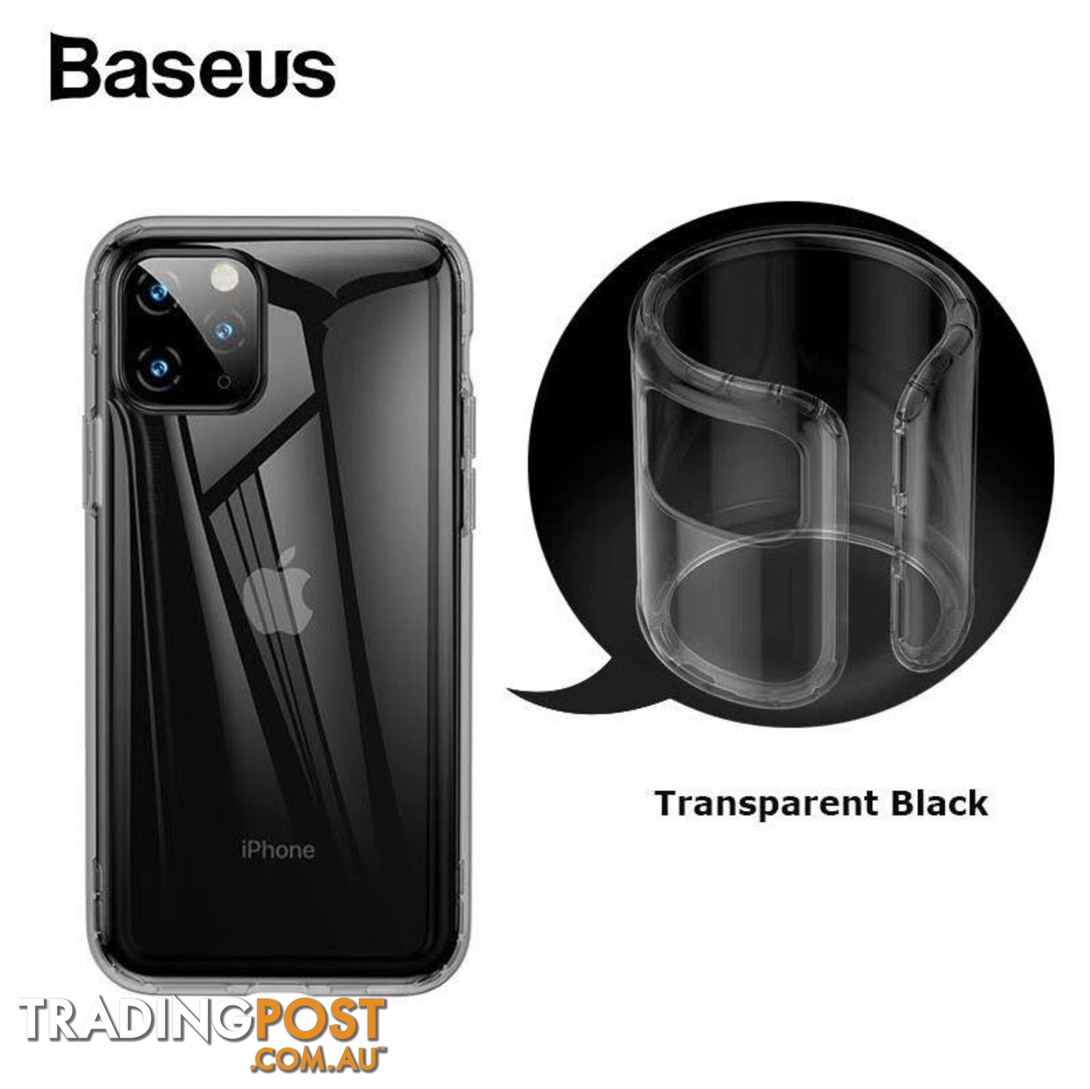 Baseus Safety Airbags Case For iPhone 11 Pro Max - Baseus - Clear