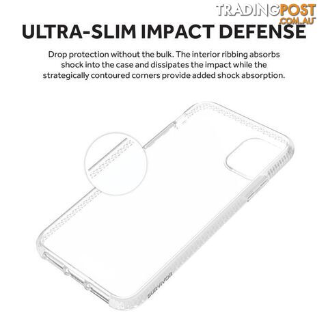 Griffin Survivor Clear for iPhone 11 Pro Max - Clear - Griffin - Black - 191058106902 - photo 2 of 7