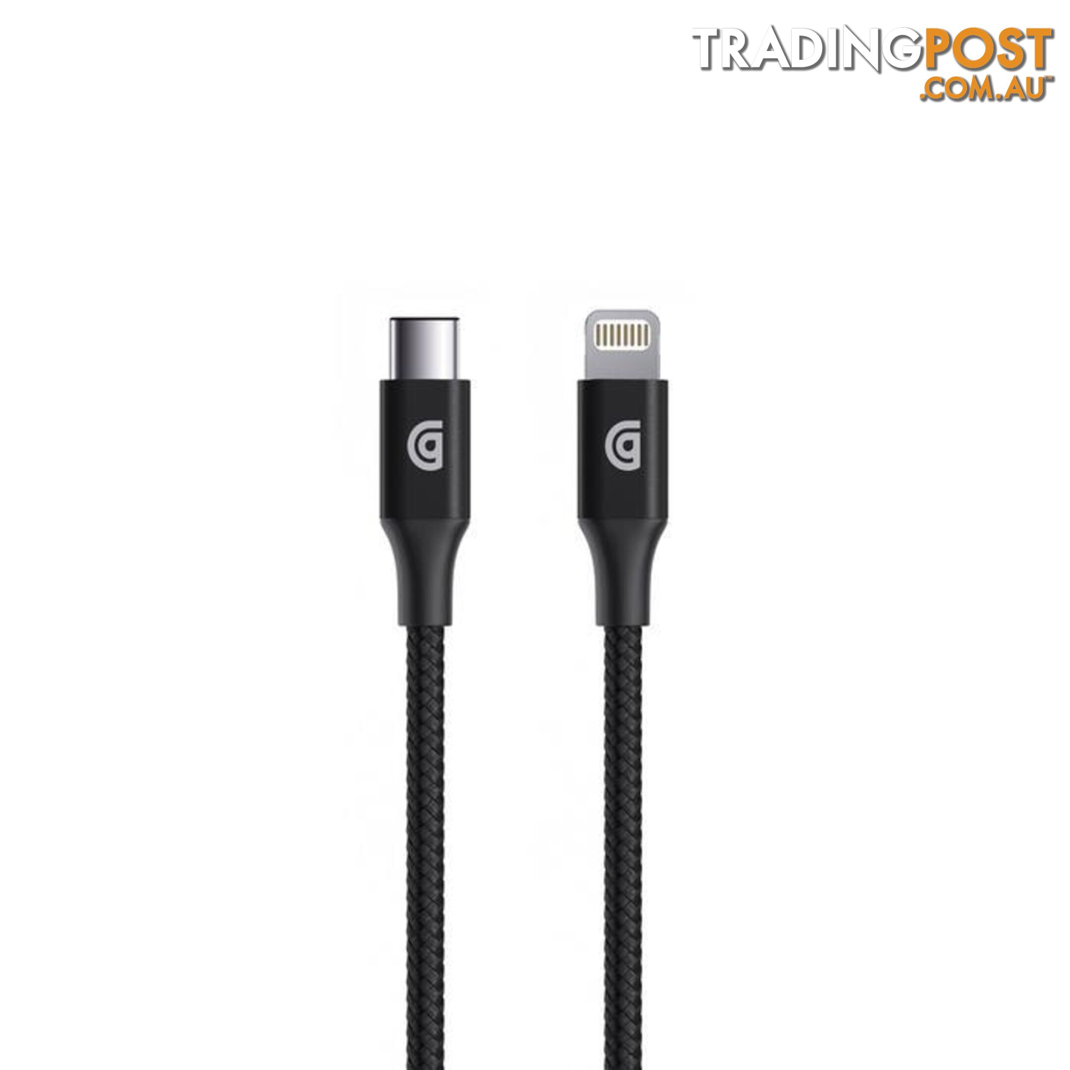 Griffin Premium USB-C to Lightning Cable - 3FT - Black - Griffin - 191058066466