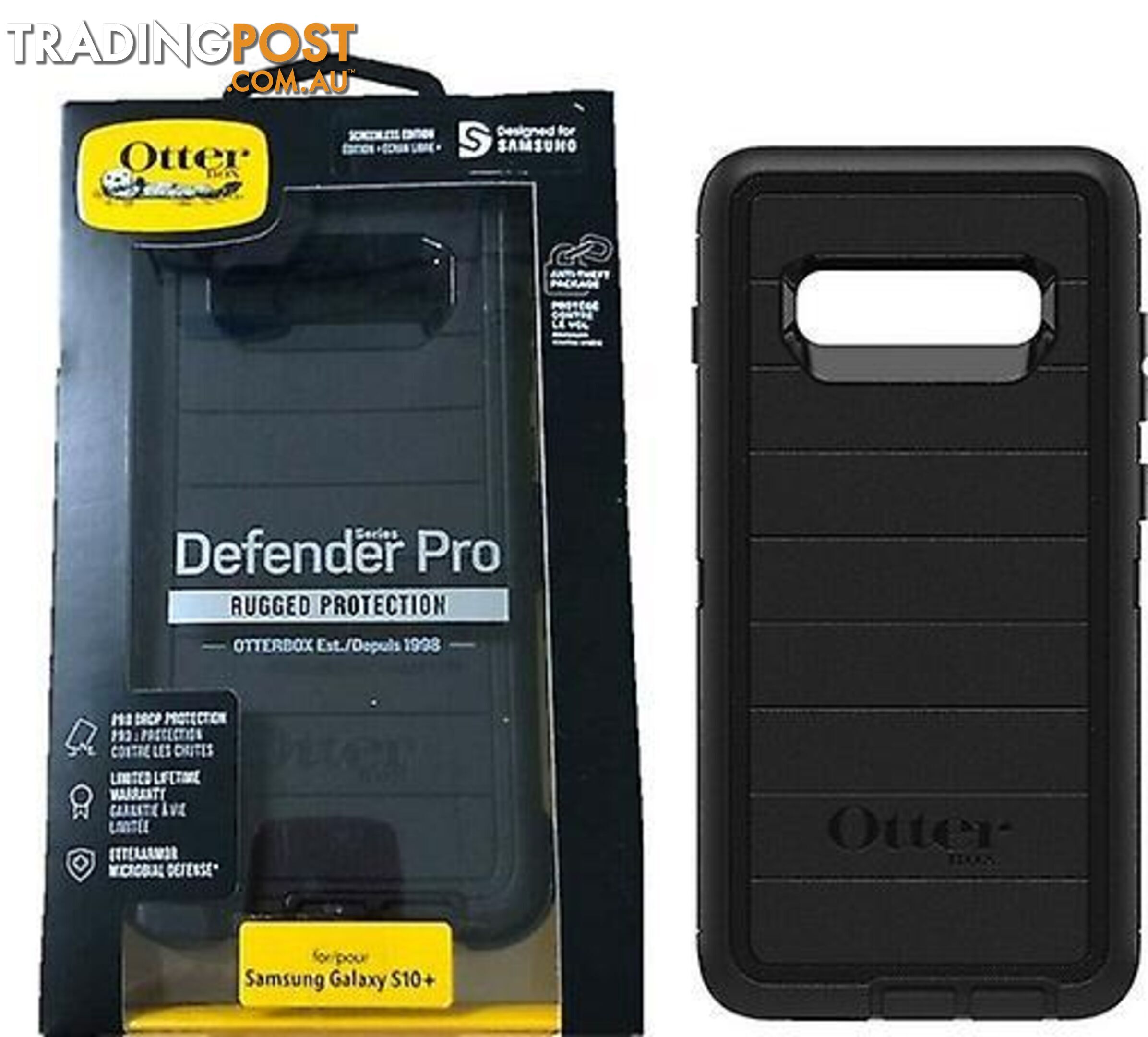 OtterBox Defender Case For Samsung Galaxy S10+ - Otterbox - Black