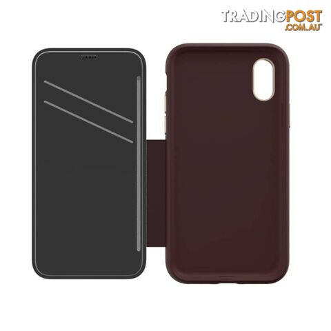 EFM Monaco Leather D3O Wallet Case For iPhone Xr - EFM - Mulberry Gold - 9319655065243 - photo 2 of 6
