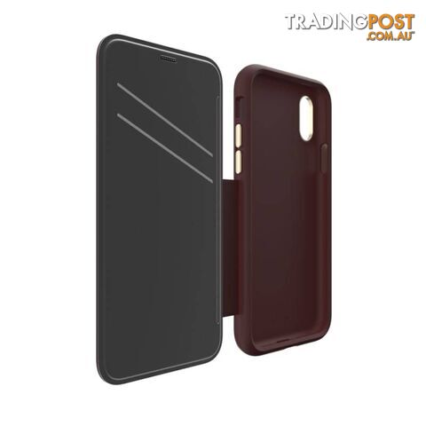 EFM Monaco Leather D3O Wallet Case For iPhone Xr - EFM - Mulberry Gold - 9319655065243 - photo 5 of 6
