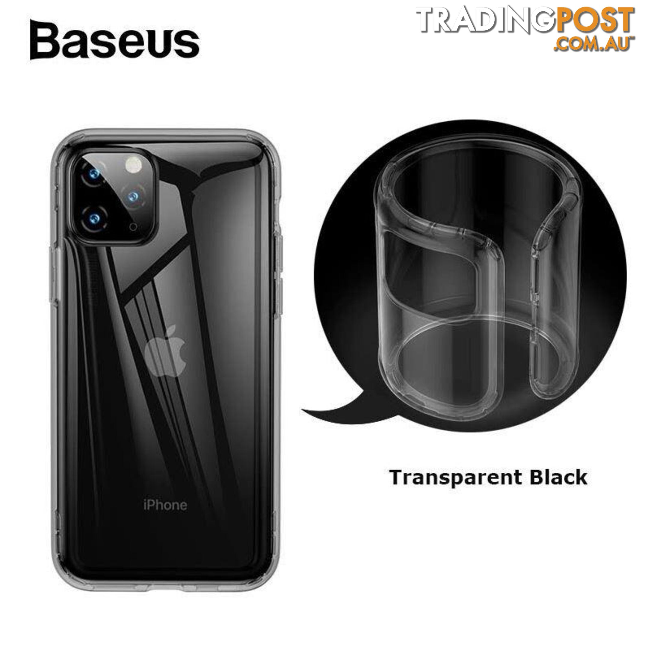 Baseus Safety Airbags Case For iPhone 11 Pro - Baseus - Clear