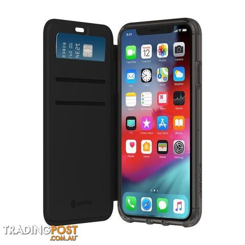 Griffin Survivor Clear Wallet for iPhone Xs - Black/Clear - Griffin -...