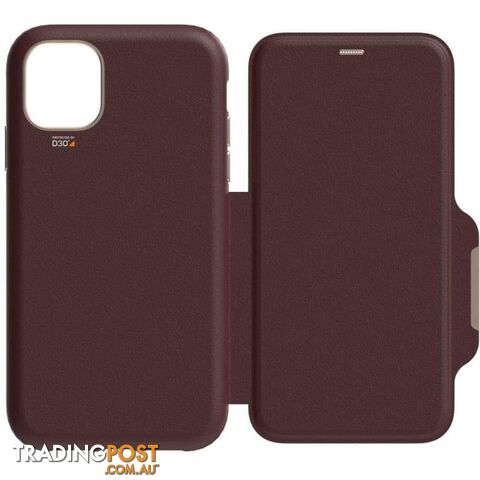 EFM Monaco D3O Leather Wallet Case Armour For iPhone 11 Pro - EFM - Mulberry...