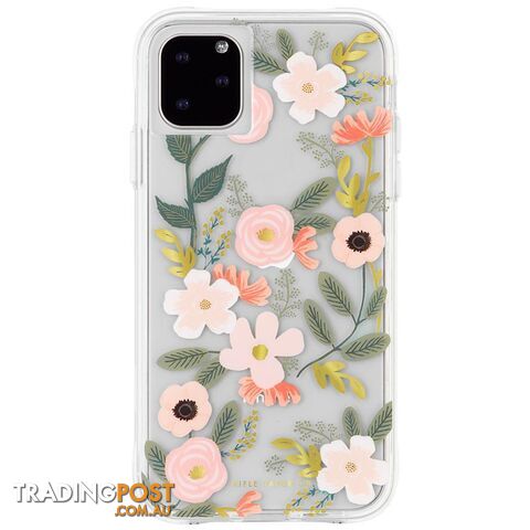 Case-Mate Rifle Paper Case For iPhone 11 Pro Max - Case-Mate - Wild Rose - 846127186056