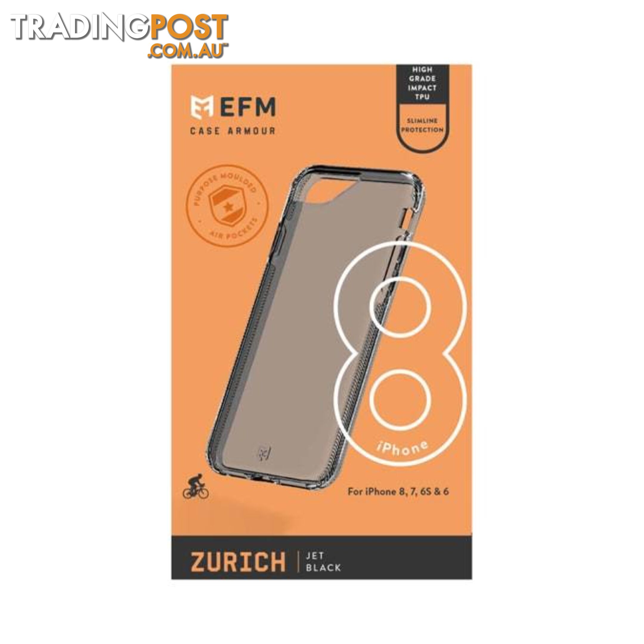 EFM Zurich Case Armour For iPhone 6/6s/7/8/SE - EFM - Jet Black - 9319655060101