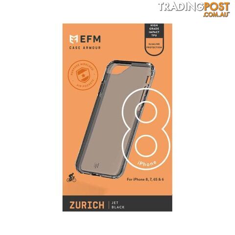 EFM Zurich Case Armour For iPhone 6/6s/7/8/SE - EFM - Jet Black - 9319655060101