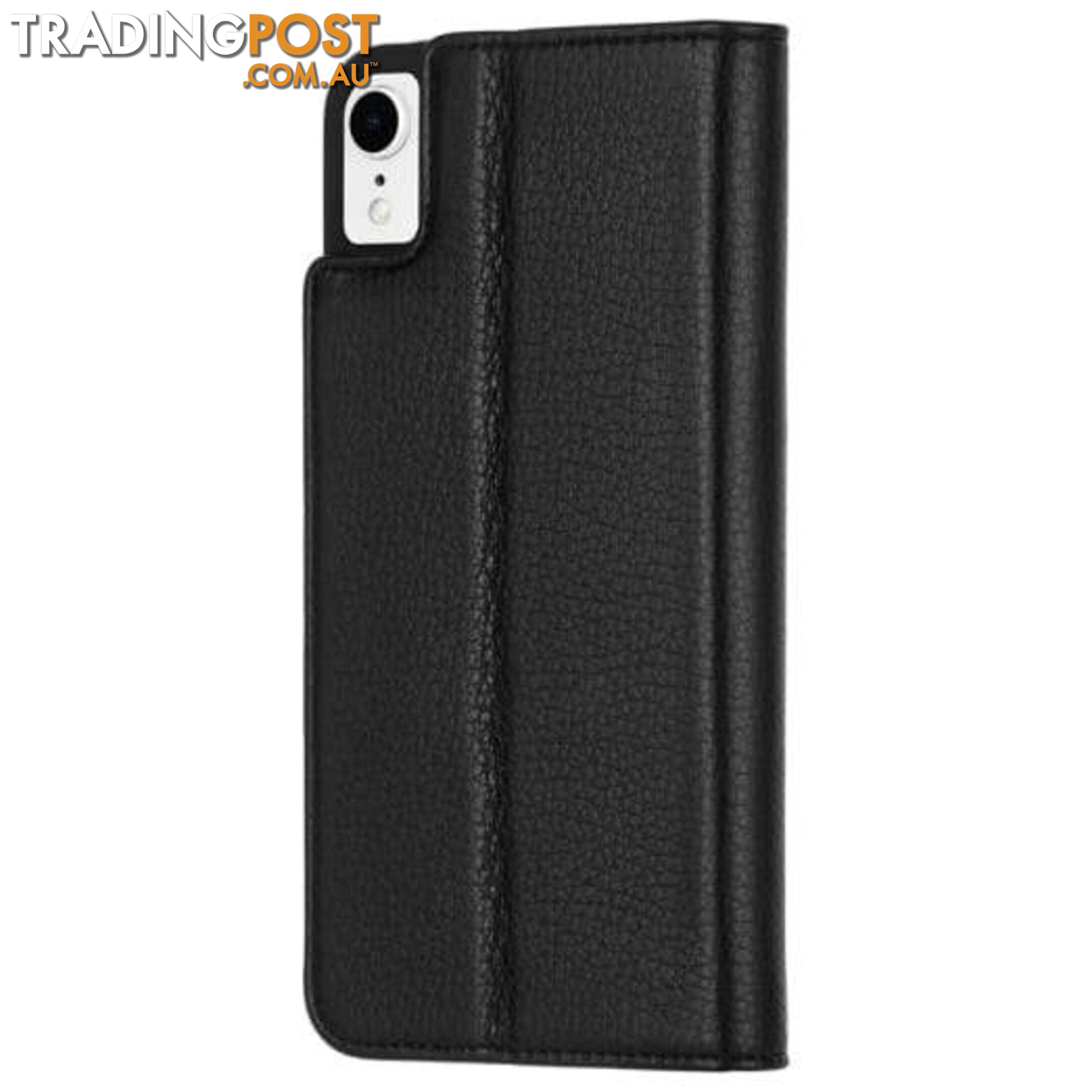 Case-Mate Wallet Folio Minimalist Case For iPhone XR - Case-Mate - Black - 846127180054