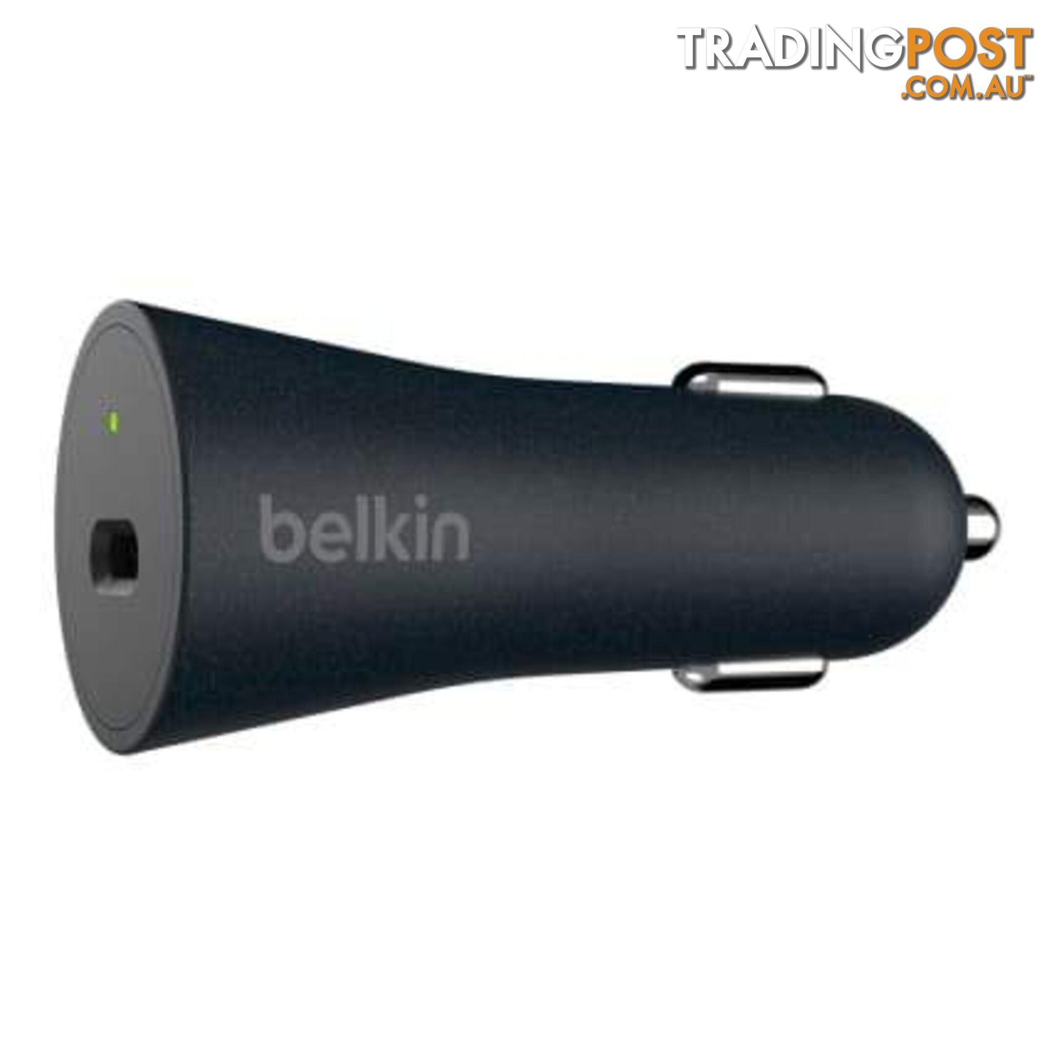 Belkin BOOSTCHARGE USB-C Car Charger Plus Cable With Quick Charge - Black - Belkin - 745883772575