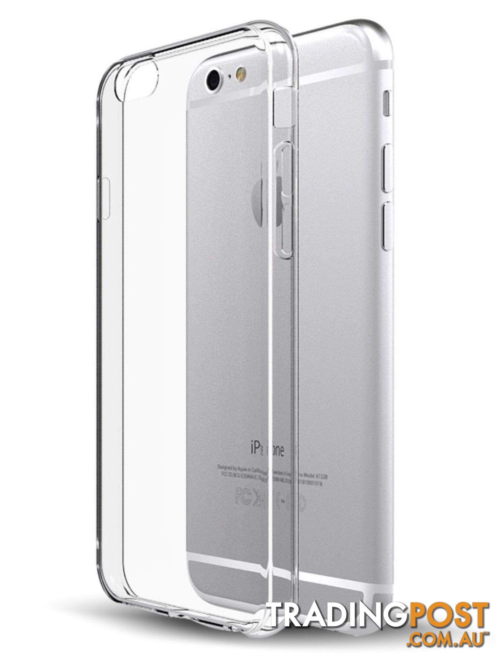 Soft Silicone Rubber Case - Clear for iPhone 6 Plus/6S Plus - OZ