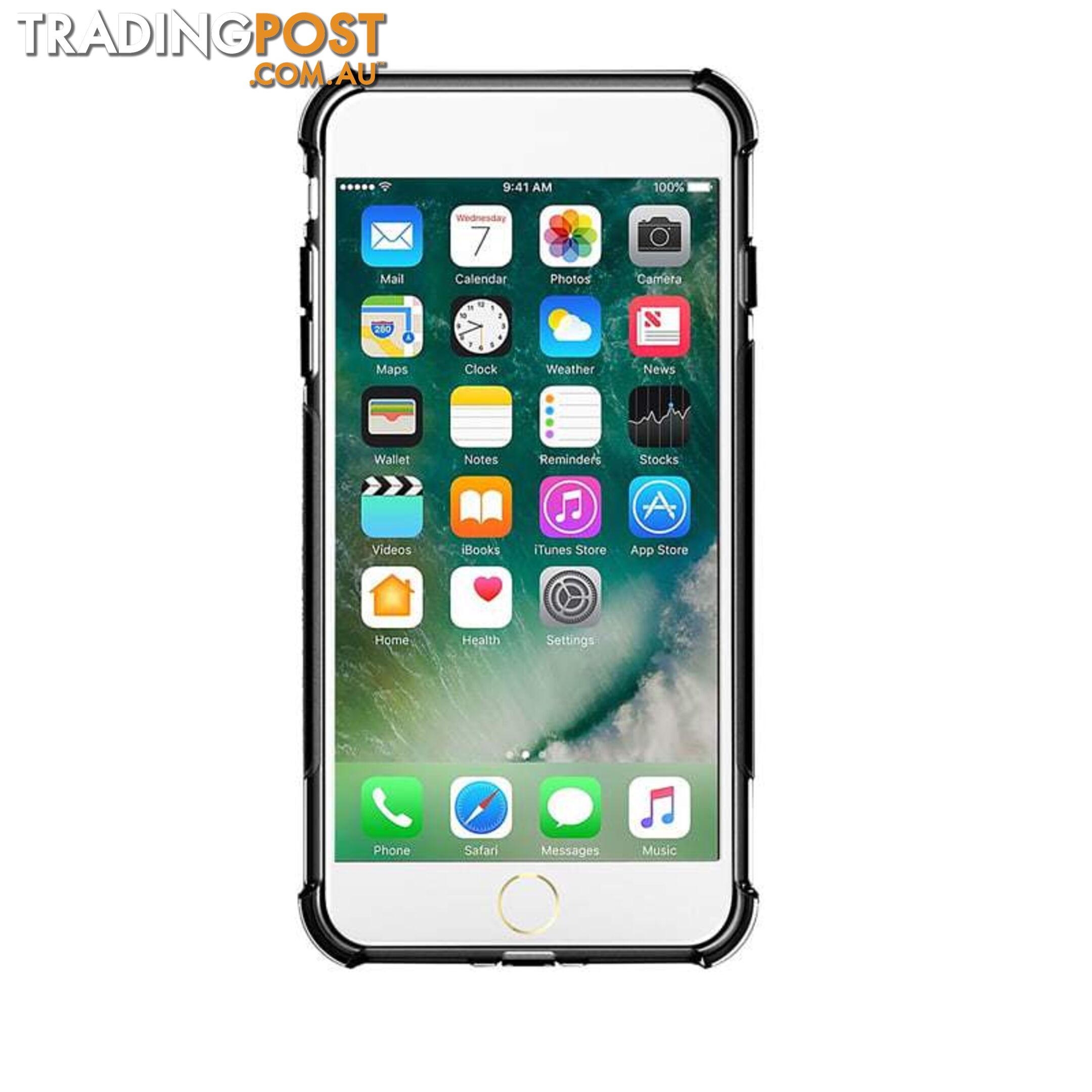 Cleanskin TPU Case For iPhone 7/8/SE - Cleanskin - Black - 9319655061214