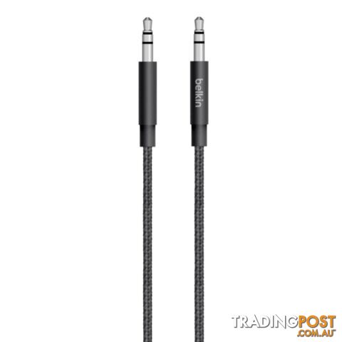 Belkin MIXIT Metallic AUX Cable 3.5mm - Black - Belkin - 745883682140