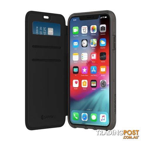 Griffin Survivor Clear Wallet for iPhone Xs Max - Blk/Clr - Griffin -...