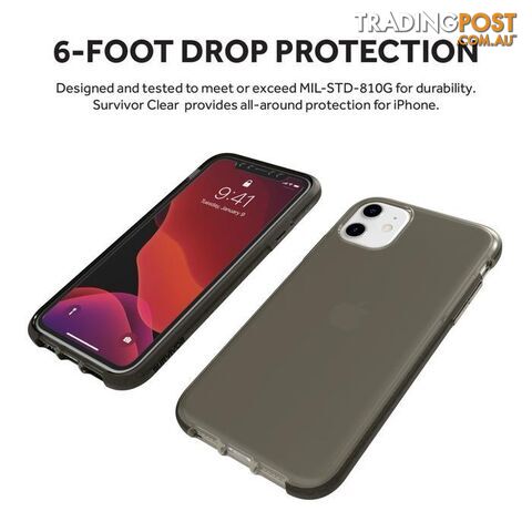 Griffin Survivor Clear for iPhone 11 - Black - Griffin - Black - 191058106704 - photo 4 of 7