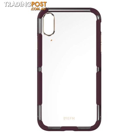 EFM Cayman D3O Case Armour For iPhone XR - Mulberry/Gold - EFM - 9319655065410