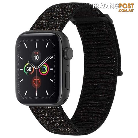 Case-Mate Nylon Watch Band For Apple Watch Series 1-5/38-40mm - Case-Mate - Nylon Black - 846127190442